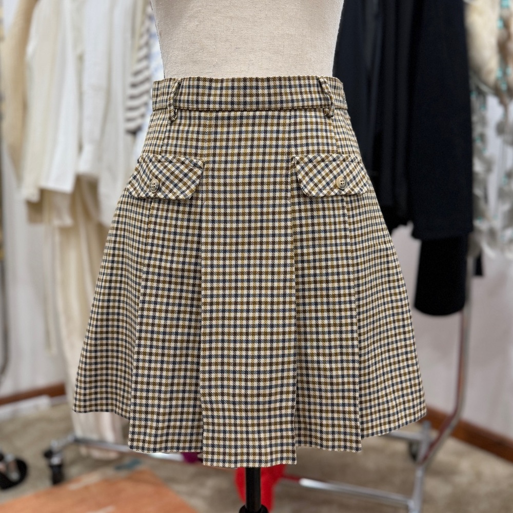 Vintage Plaid Mini Skirt